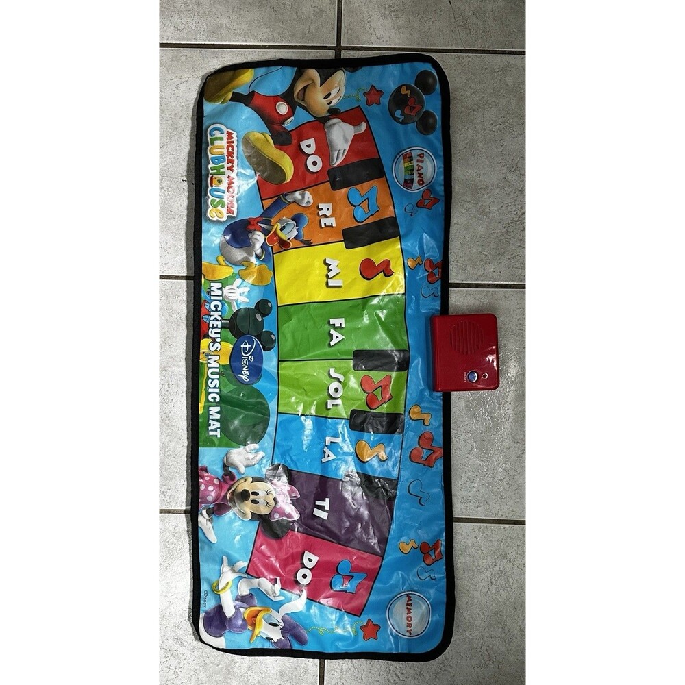 Vintage Disney Mickey Mouse Clubhouse Music Mat Piano Playmat - Moose Mountain
